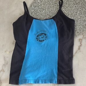 Harley-Davidson Black and Blue Women's Tank